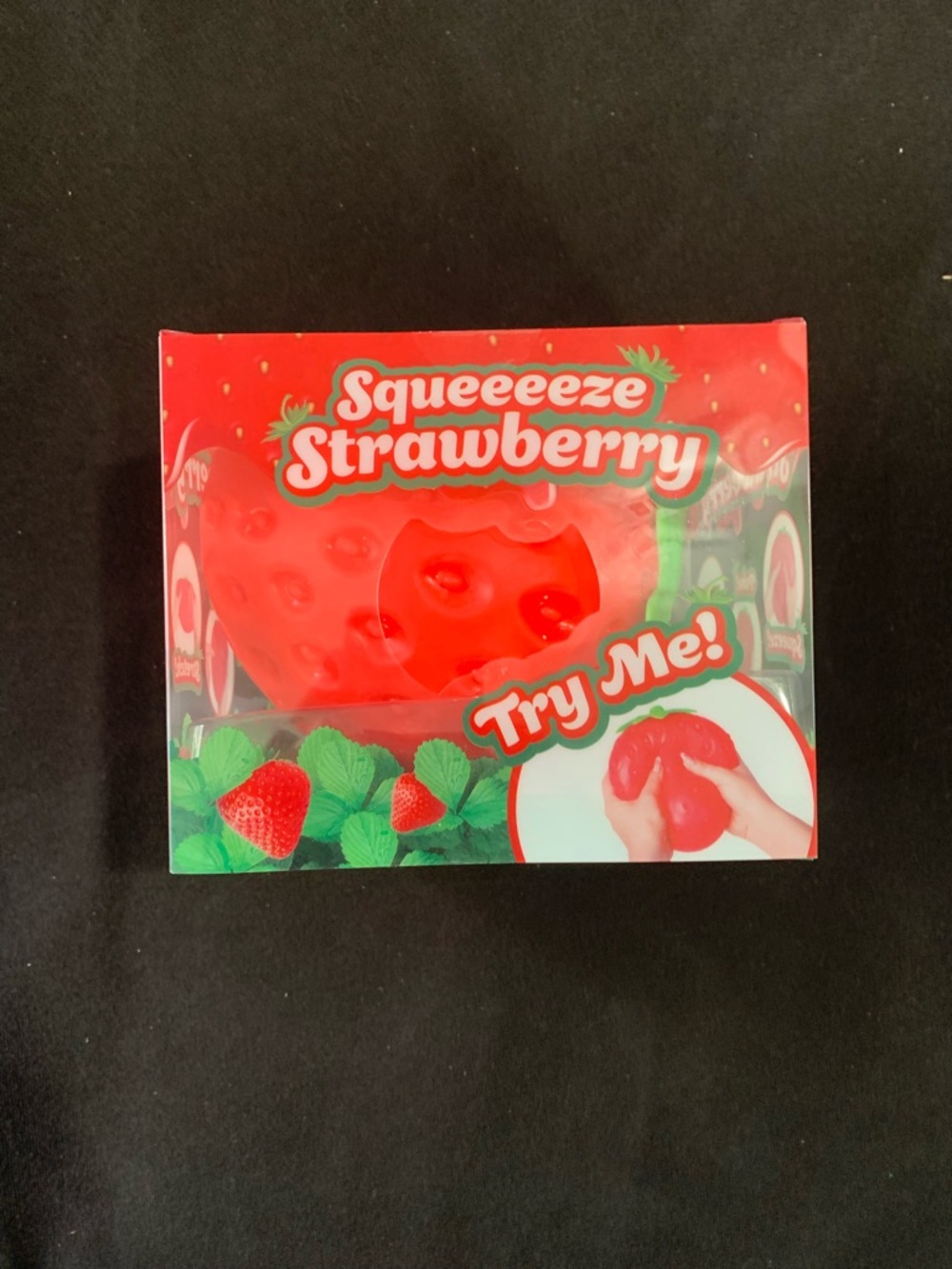Sunny Days Jumbo Squeezy Strawberry Squishy Toy Stress Relief Sensory Fun
